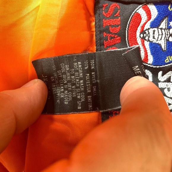 Space gear top gun nasa tomcat f-14 Bomber Jacket usaf vintage USA aviator - Picture 10 of 12